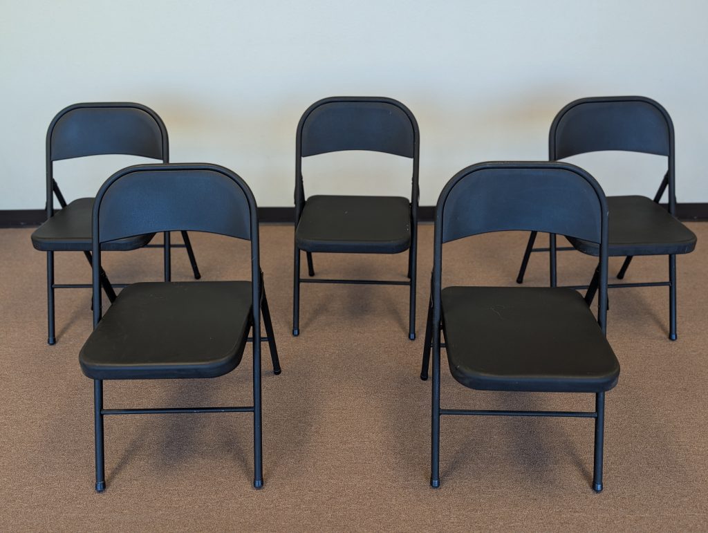 Black Folding Chairs