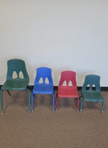 Kids Stack Chairs (Color Legs)